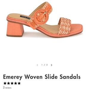 Emerey Woven Slide Sandals